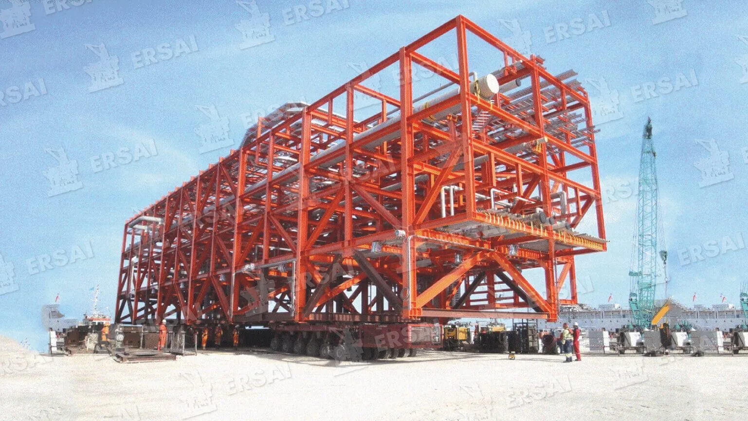 Изготовление морского модуля на базе в Курыке