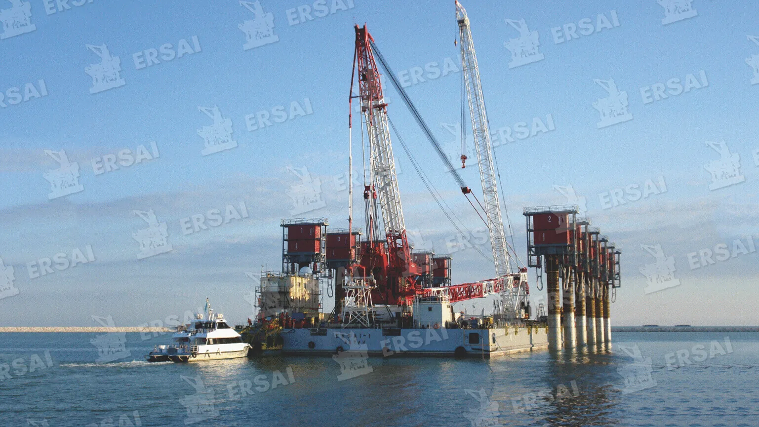 Швартовка ERSAI 1 к острову D